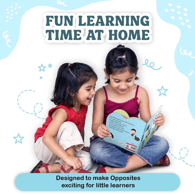 A to Z Learning Opposites Board Book for Kids – Early Learning Words Picture Book (Age 1+ Years)