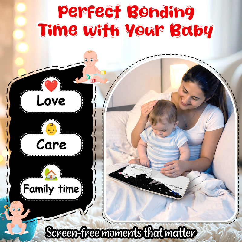 Baby’s First High Contrast Book for Babies – Soft & Safe Animals Black and White Book (0+ Months)