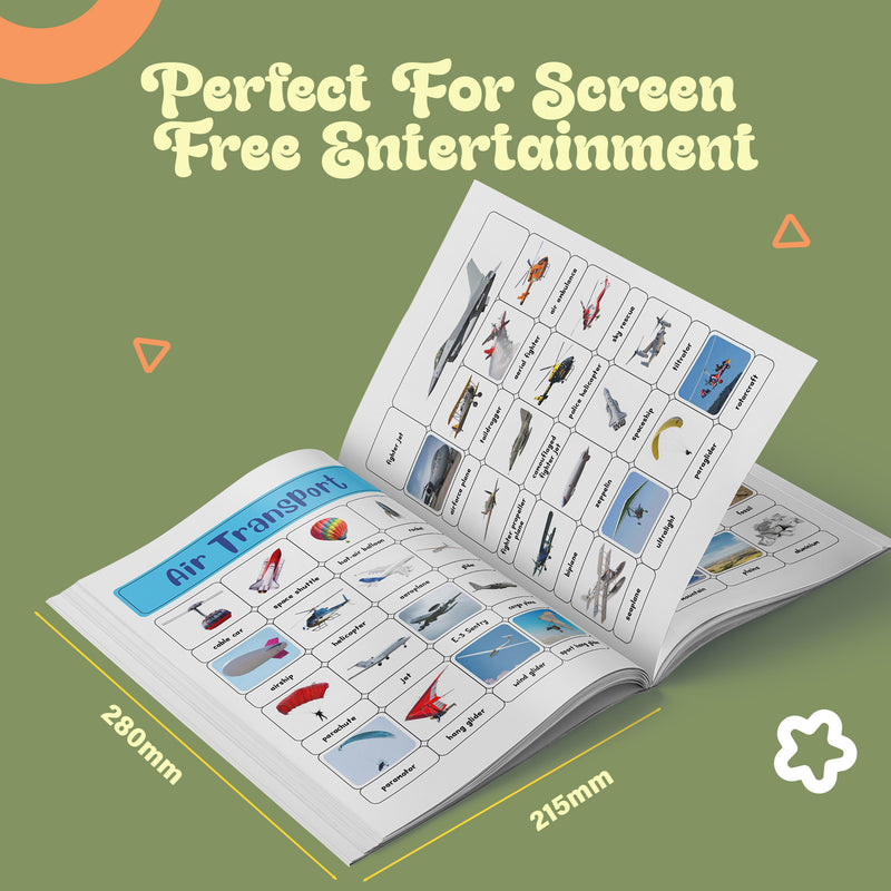400+ Ultimate Stickers Things That Move for Kids – Fun Learning Activity Book (Age 3+ Years)