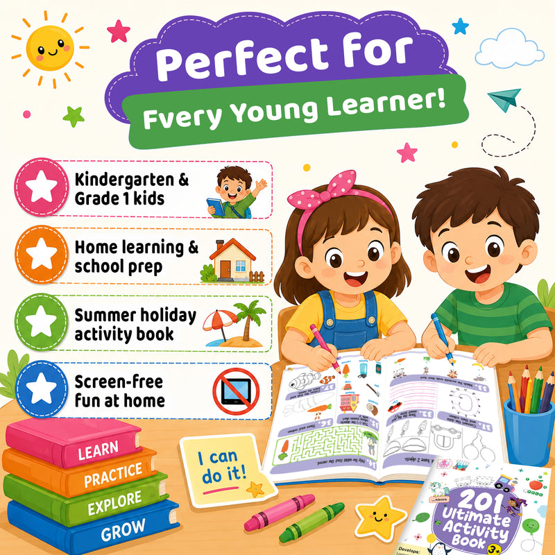 201 Ultimate Activity Book for 3+ Year Kids