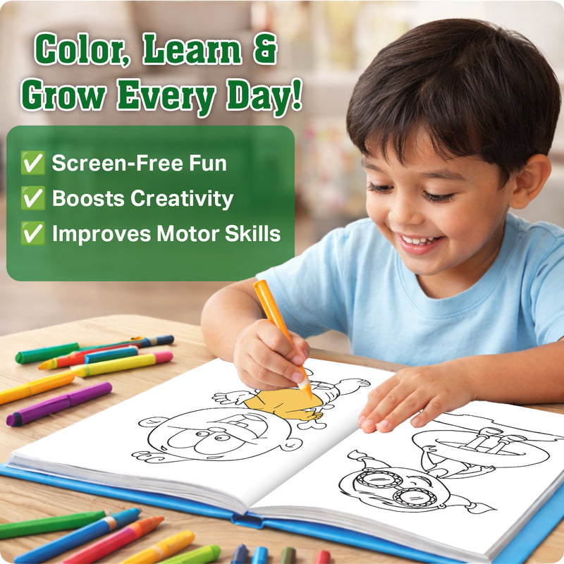 Jumbo Colouring Book 2 for Kids – Creative Colouring Books with 140+ Fun Pictures (Age 3+ Years)