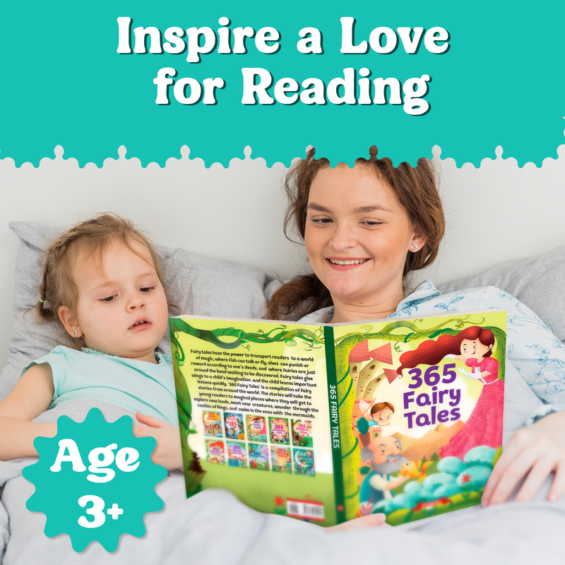 365 Fairy Tales for Kids – Moral Lessons Story with Beautiful Illustrations (Age 3+ Years)