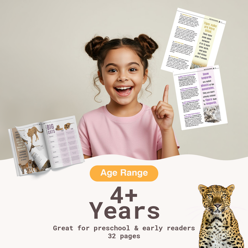 My Very First Big Cats Encyclopedia | Wildlife Book for Kids (Age 4+ Years)