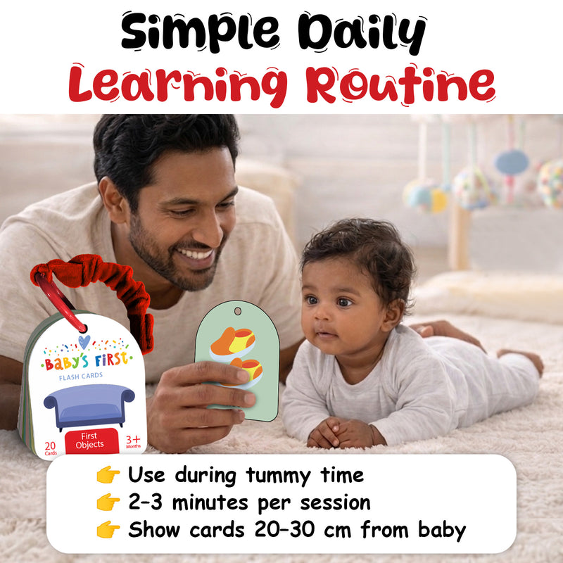 Baby’s First Flash Cards – First Objects | Early Learning & Mind Building Cards (3+ Months)