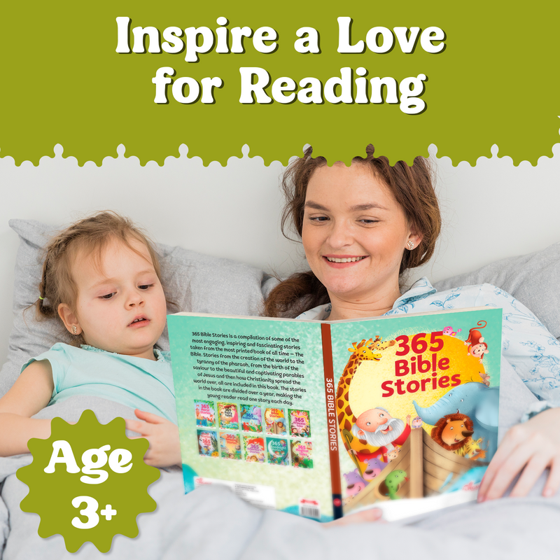 365 Bible Stories for Kids – Moral Lessons Story with Beautiful Illustrations (Age 3+ Years)