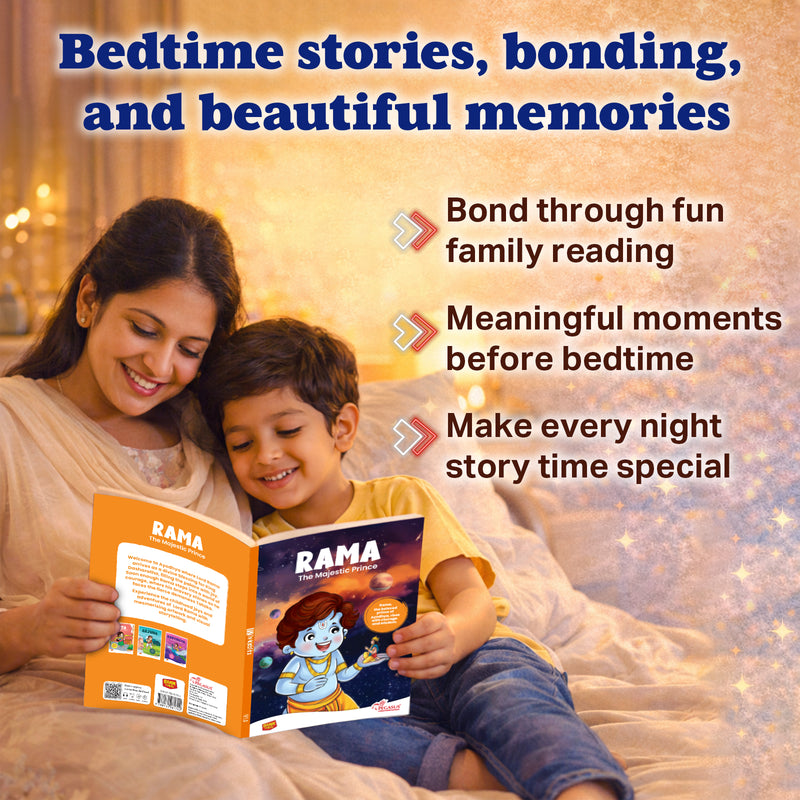 Lord Rama – The Majestic Prince | Illustrated Mythology Story Book for Kids 8+ | Life Lessons, Values & Moral Stories | Engaging Comic-Style Book in Simple English