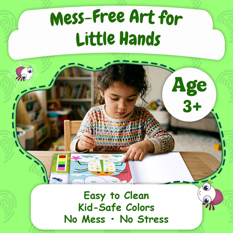 Fingerprinting Insects –Creative Art and Craft Activity Book for Kids  (Age 3+ Years)
