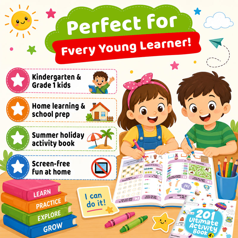 201 Ultimate Activity Book for 6+ Years Kids