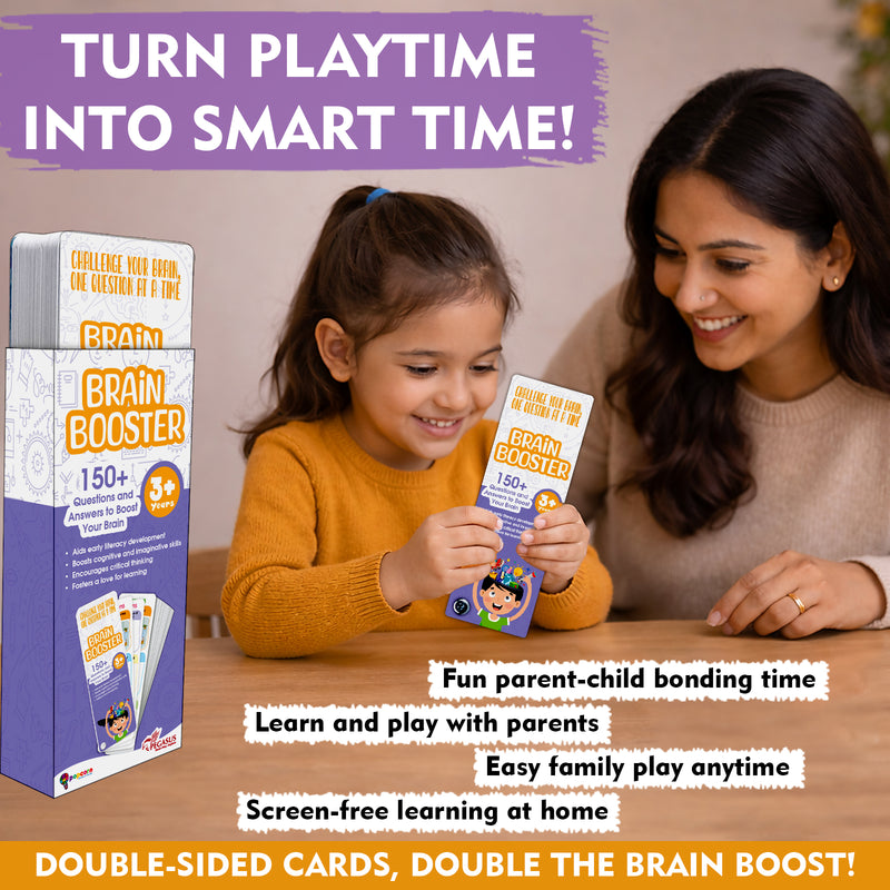 Brain Booster -Flash Card Memory Learning Game for Kids, Teens, and Adults (Age 3+ Years)