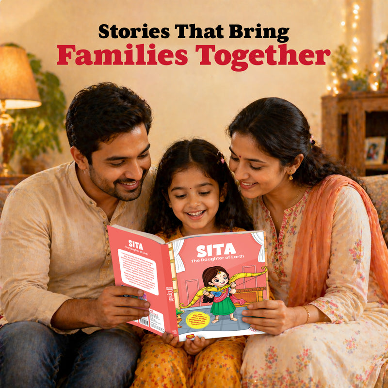 Devi Sita: The Daughter of Earth | Illustrated Mythology Story Book for Kids 8+ | Moral Values, Culture & Life Lessons | Engaging Comic-Style Book in Simple English