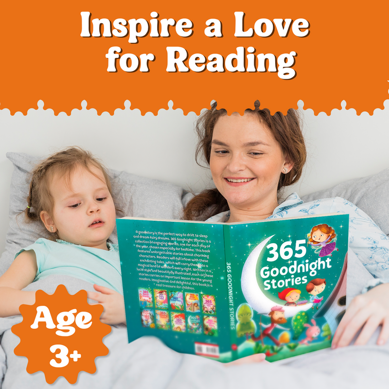 365 Goodnight Stories for Kids – Moral Lessons Story with Beautiful Illustrations (Age 3+ Years)