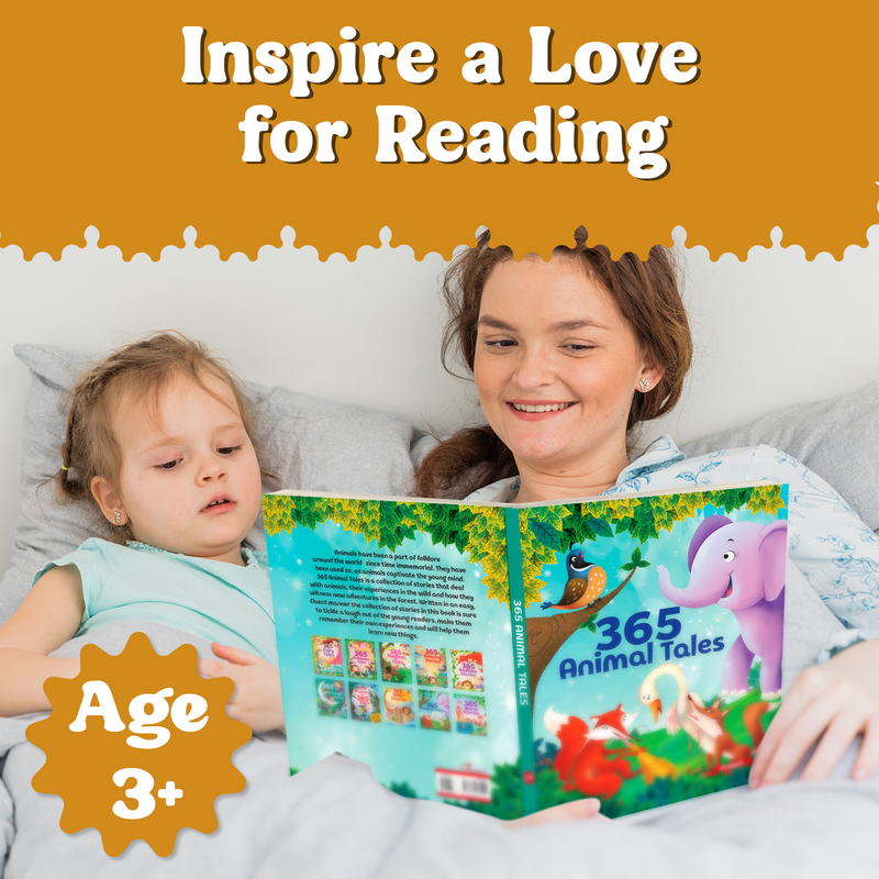 365 Animal Tales for Kids – Moral Lessons Story with Beautiful Illustrations (Age 3+ Years)