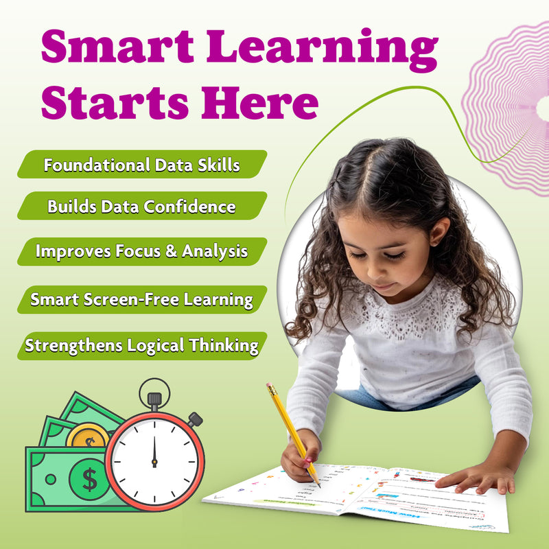 STEAM Maths Money & Time Workbook for Class 2 | Activity Book with Counting, Currency Skills and Telling Time Practice (Age 6–8 Years)