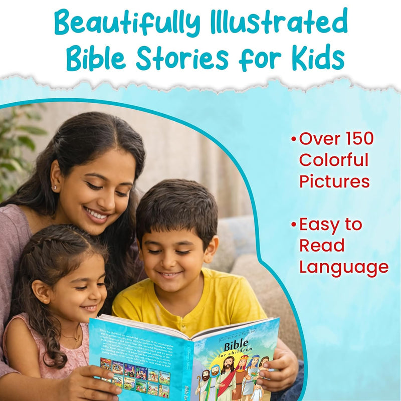 Bible for Children – Illustrated Children’s Stories Book from the Old & New Testament (4+ years)