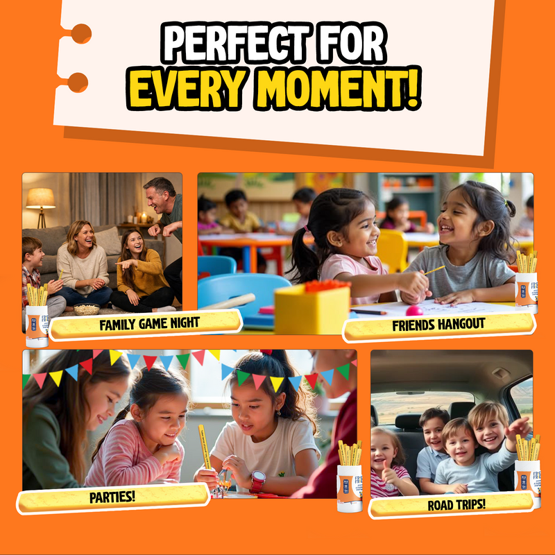 Fries with Friends Growing Talks - Fun Conversation Stick Game For Kids, Teens, and Adults (Age 10-13 Years)