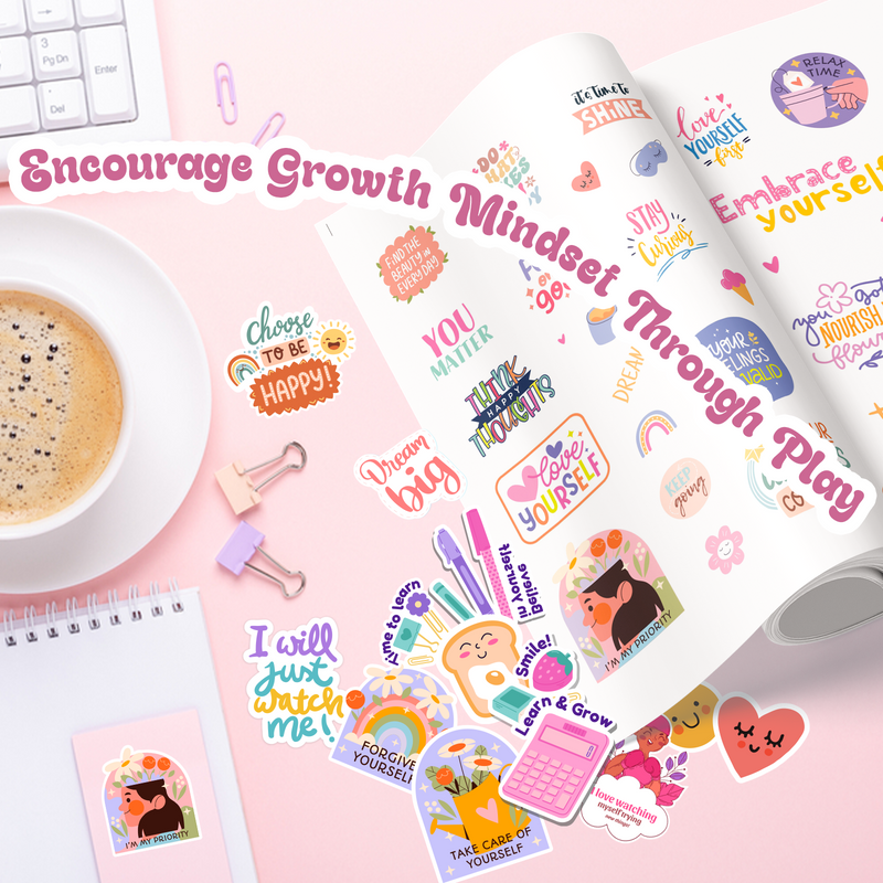 Affirmations Sticker Book for Kids – 100+ Positive Stickers for Creative Learning (Age 3+ Years)