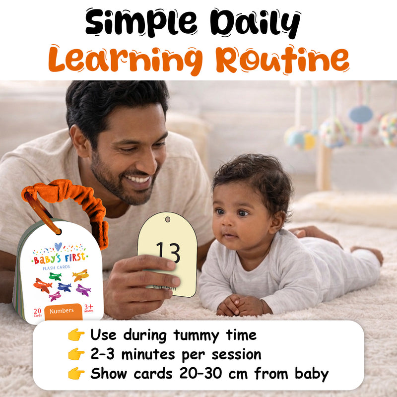 Baby’s First Flash Cards – Numbers | Number Learning & Mind Building Cards (3+ Months)