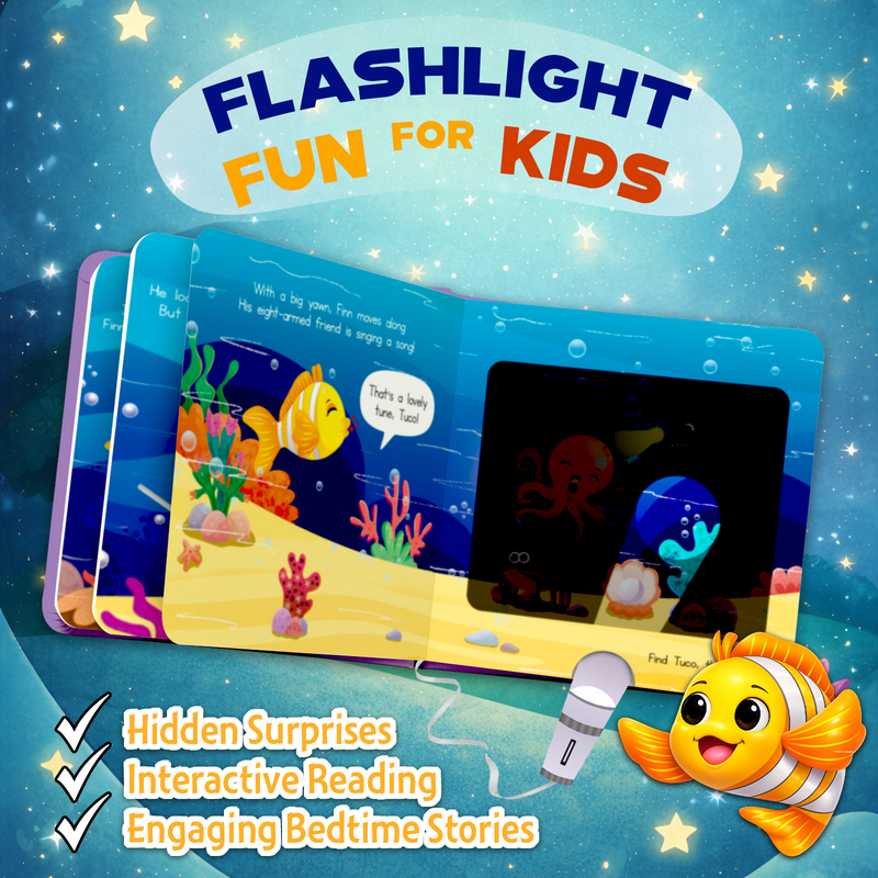 Ocean Adventure Torch Book for Kids – Interactive Flashlight Story Book with Hidden Pictures (Age 2+ Years)