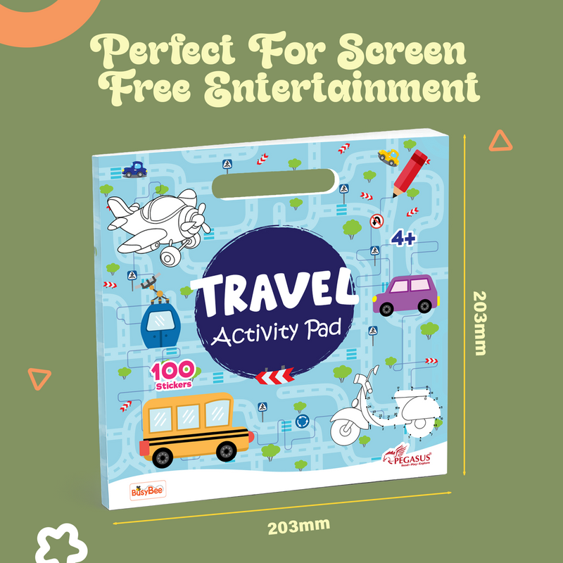 Travel Activity Pad with Stickers, Mazes, Puzzles & Travel-Themed Colouring (Age 4+ Years)