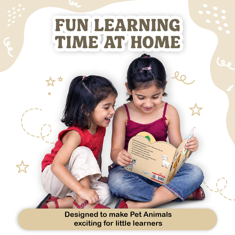 A to Z Learning Pet Animals Board Book for Kids – Early Learning Pet Picture Book (Age 1+ Years)