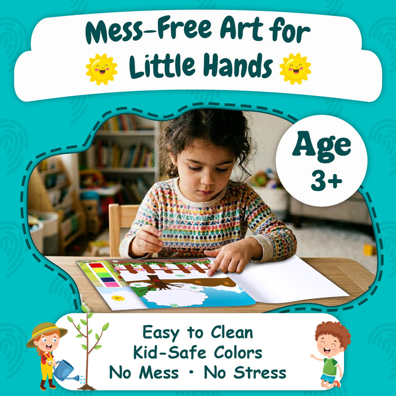 Fingerprinting Garden –Creative Art and Craft Activity Book for Kids  (Age 3+ Years)
