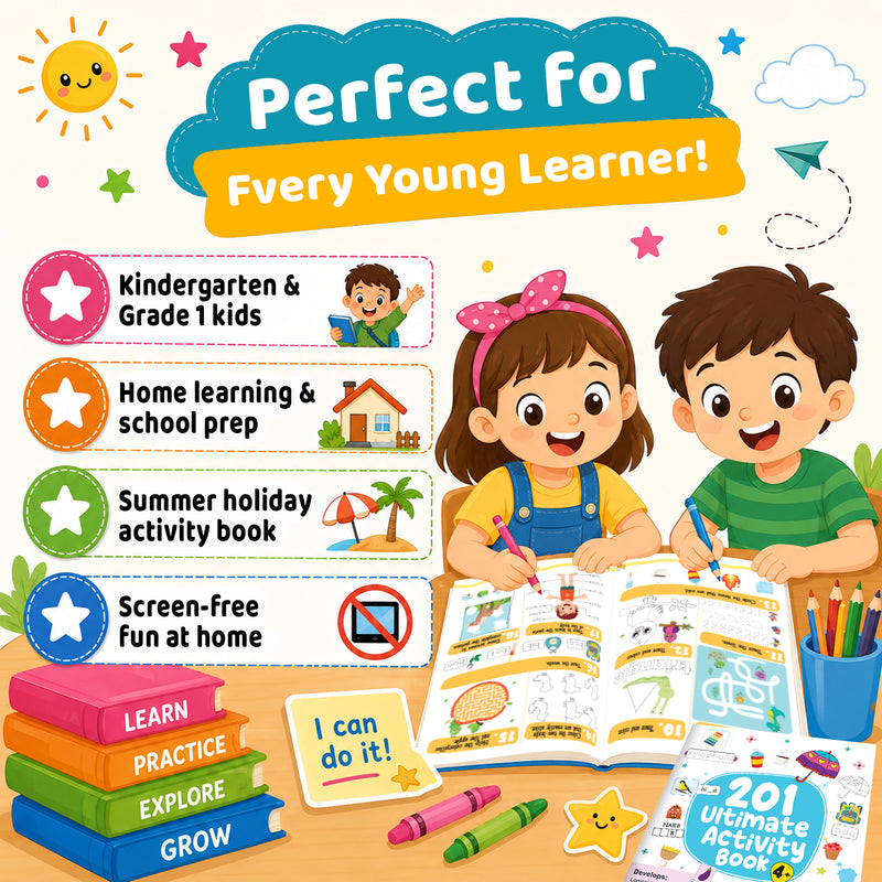 201 Ultimate Activity Book for 4+ Years Kids