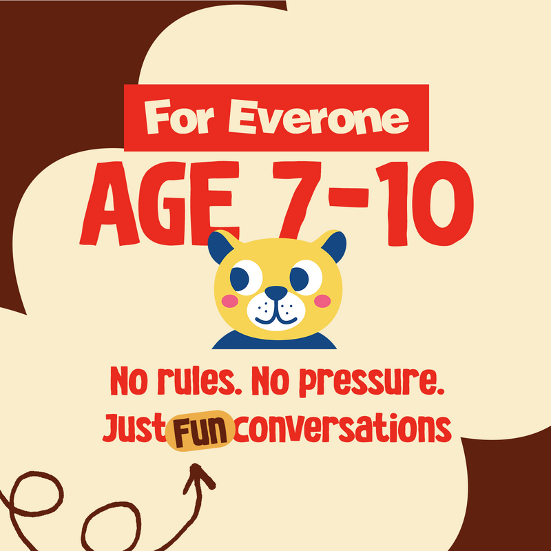 Fries with Friends Junior Talks - Fun Conversation Stick Game For Kids, and Teens(Age 7-10 Years)