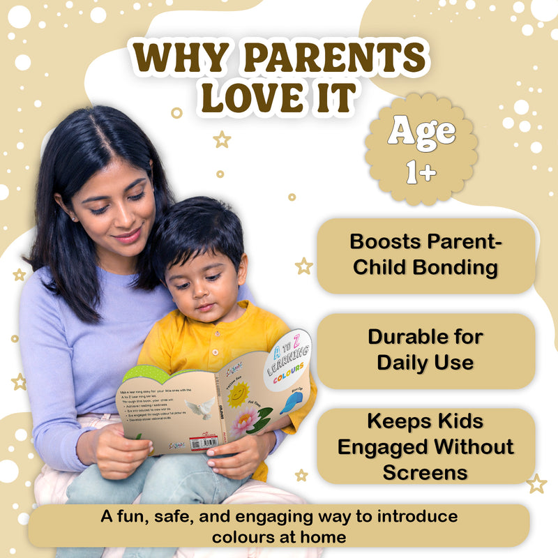 A to Z Learning Colours Board Book for Kids –Colour Picture Early Learning (Age 1+ Years)