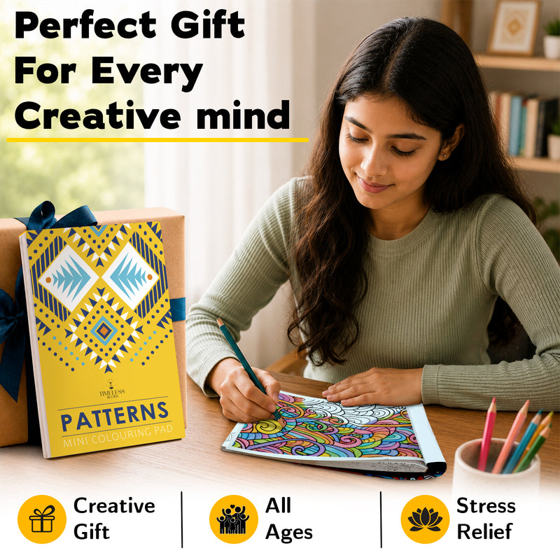 Patterns - Mini Adult Colouring Pad