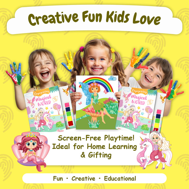 Fingerprinting Magical World –Creative Art and Craft Activity Book for Kids  (Age 3+ Years)