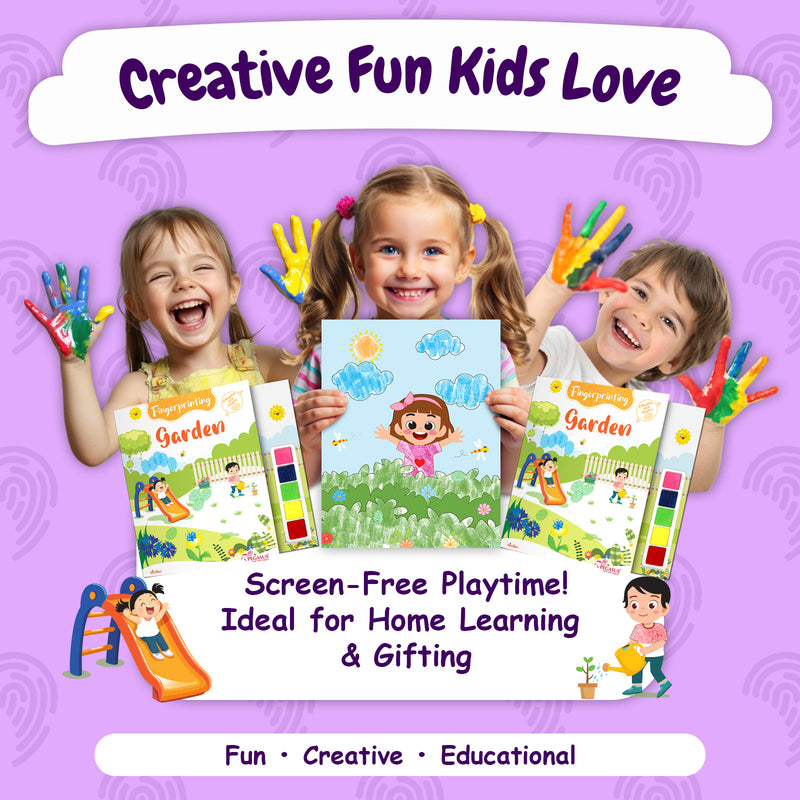 Fingerprinting Garden –Creative Art and Craft Activity Book for Kids  (Age 3+ Years)