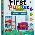 5-in-1 First Puzzles Things at Home for Toddlers and Kids (Age 2+ Years) Jigsaw Puzzle Set | Fun Memory Games and Creative Activity