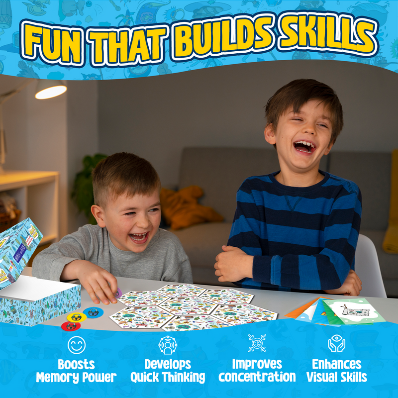 Picture Hunt – Board Game for Kids and Family (Age 6–99 Years) | Brain Game | 1–6 Players