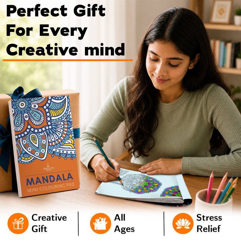 Mandala - Mini Adult Colouring Pad