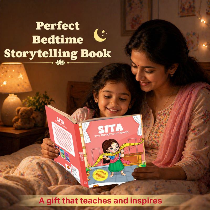 Devi Sita: The Daughter of Earth | Illustrated Mythology Story Book for Kids 8+ | Moral Values, Culture & Life Lessons | Engaging Comic-Style Book in Simple English