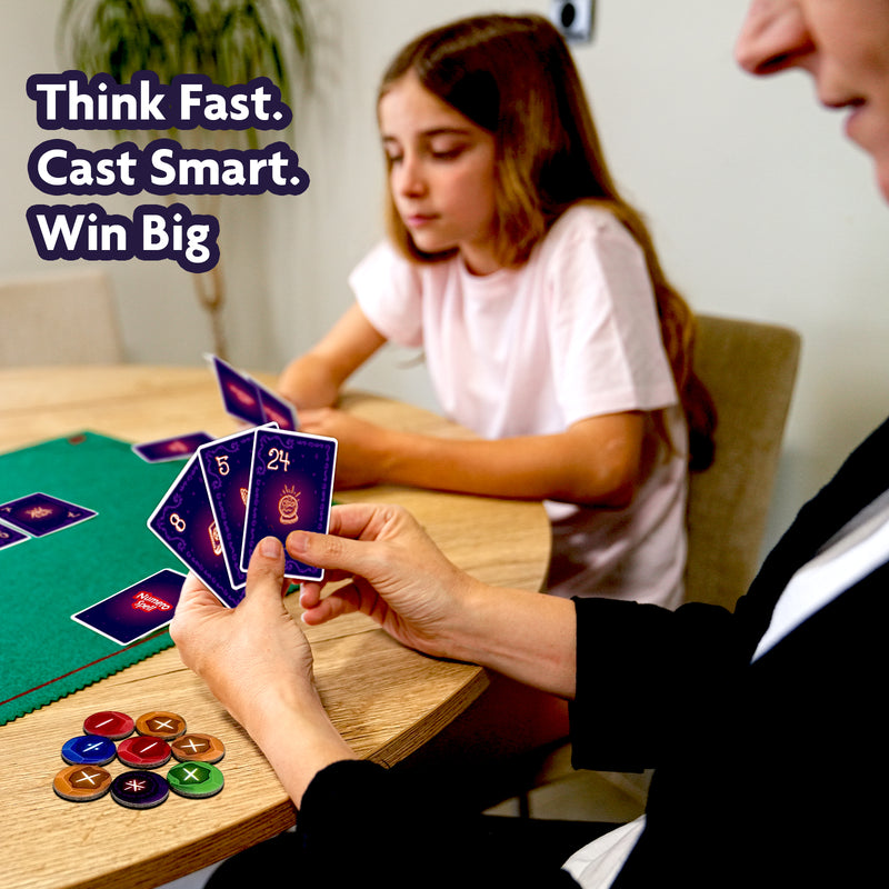 Numerical Wizards – Fun Maths & Number Card Game for Kids, Teens & Family (Age 8–99 Years)