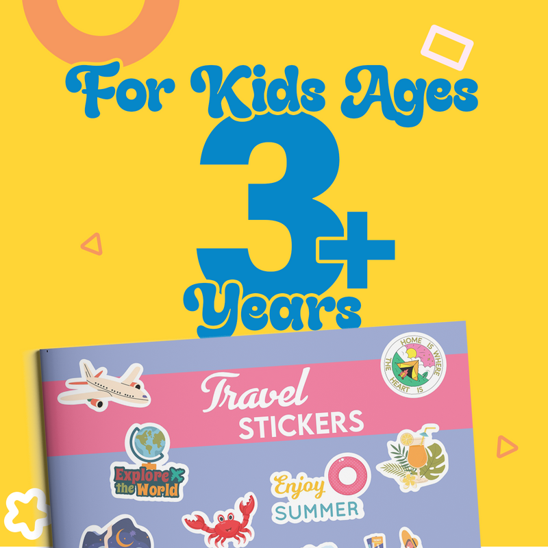 Travel Stickers Book for Kids – 100+ Colourful World Travel Creative Sticker (Age 3+ Years)