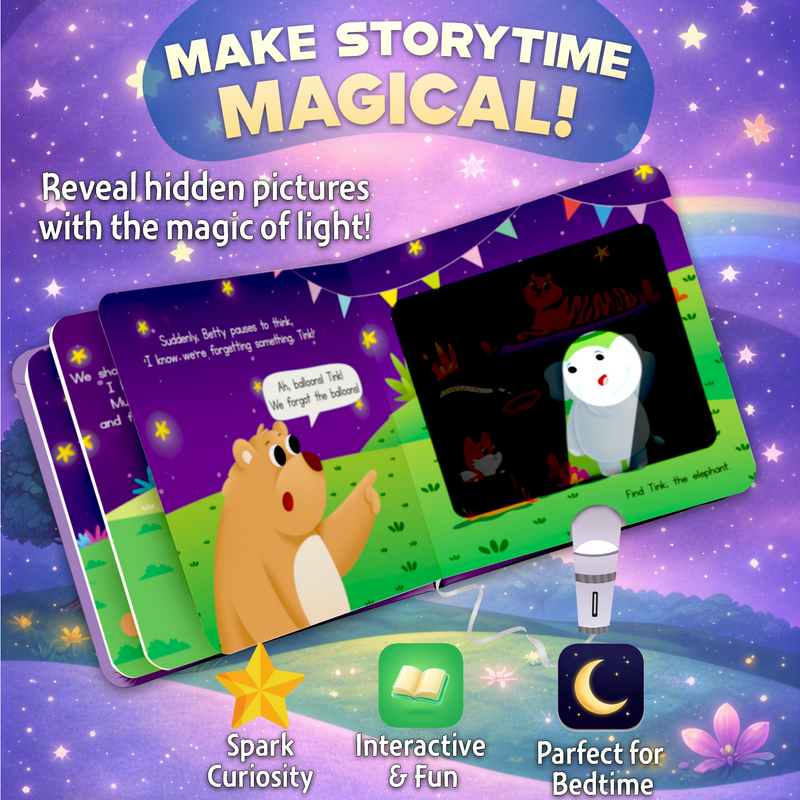 Milo’s Birthday Torch Book for Kids – Interactive Flashlight Story Book with Hidden Pictures (Age 2+ Years)