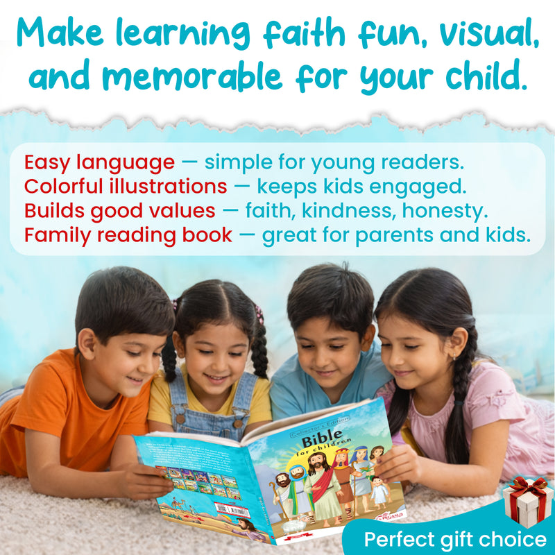 Bible for Children – Illustrated Children’s Stories Book from the Old & New Testament (4+ years)