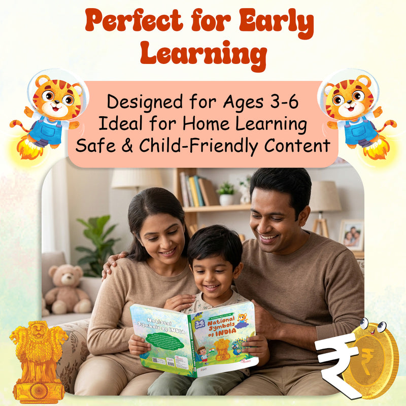 National Symbols of India – Early Learning Board Book for Kids (Age 3–6 Years) | Toddler Activity Books