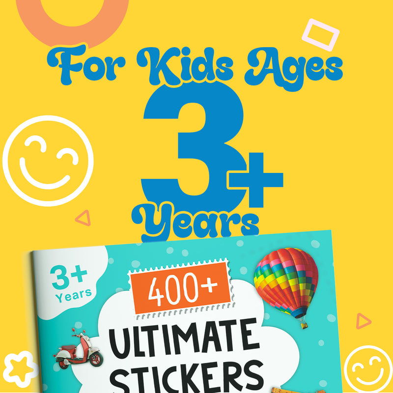 400+ Ultimate Stickers Things That Move for Kids – Fun Learning Activity Book (Age 3+ Years)
