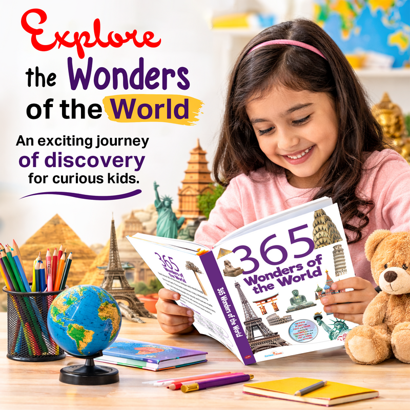 365 Wonders of the World for Kids –Famous Landmarks Book with Real Photos (Age 6+ Years)