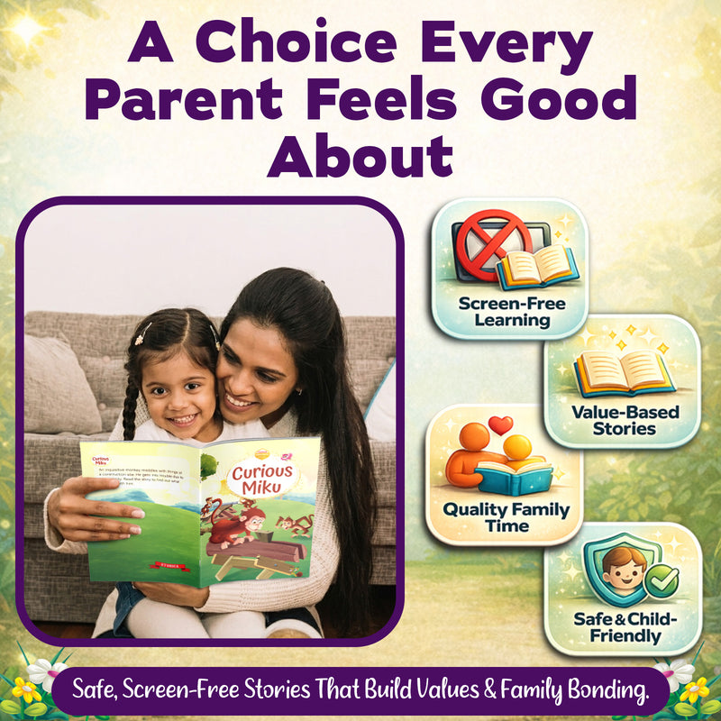 Panchatantra Stories Bag for Kids – Pack of 10 Set Bedtime Story & Early Reading Books for Kids (Ages 2+)