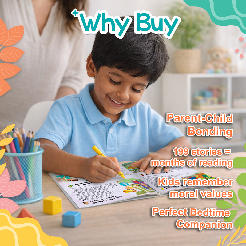 199 Panchatantra Stories for Kids | Storyica Classic Panchatantra Story Book with Illustrated Moral Tales (Age 2+ Years)