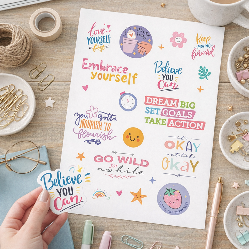 Affirmations Sticker Book for Kids – 100+ Positive Stickers for Creative Learning (Age 3+ Years)