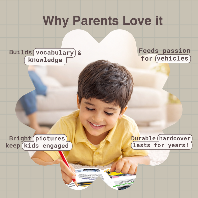 My Very First Cars & Engines Encyclopedia for Kids | Vehicle & Engine Learning Book (Age 4+ Years)