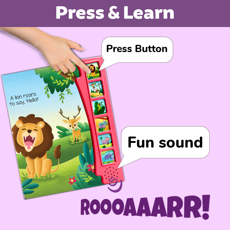 I Explore The Jungle Book for Kids – Magic Noise Book with 6 Real Sound Effects (Age 1+ Years)