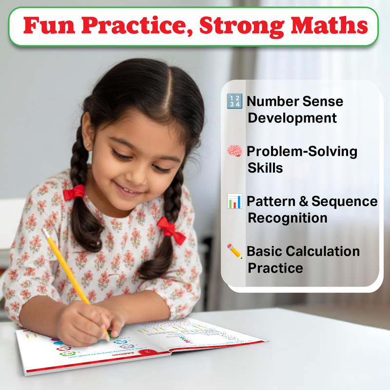 Maths Olympiad Book 1 Workbook for Kids | Practice Book with Step-by-Step Solutions (Age 4+ Years)