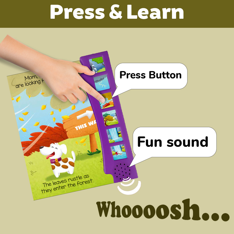 I Explore Nature Sound Book for Kids – Magic Noise Book with 6 Real Sound Effects (Age 1+ Years)