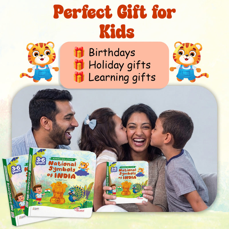 National Symbols of India – Early Learning Board Book for Kids (Age 3–6 Years) | Toddler Activity Books